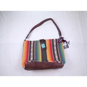 Angel Ranch Serape Western Tote Bag NWT Concealed Pocket Prepared Safety Pouch